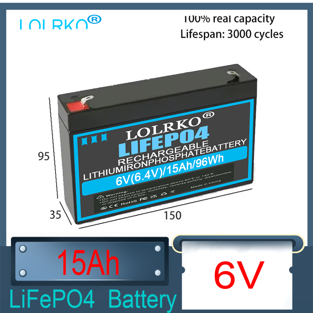 Fish Finder - 6V 8Ah 6V 20Ah/15Ah LiFePO4 Battery