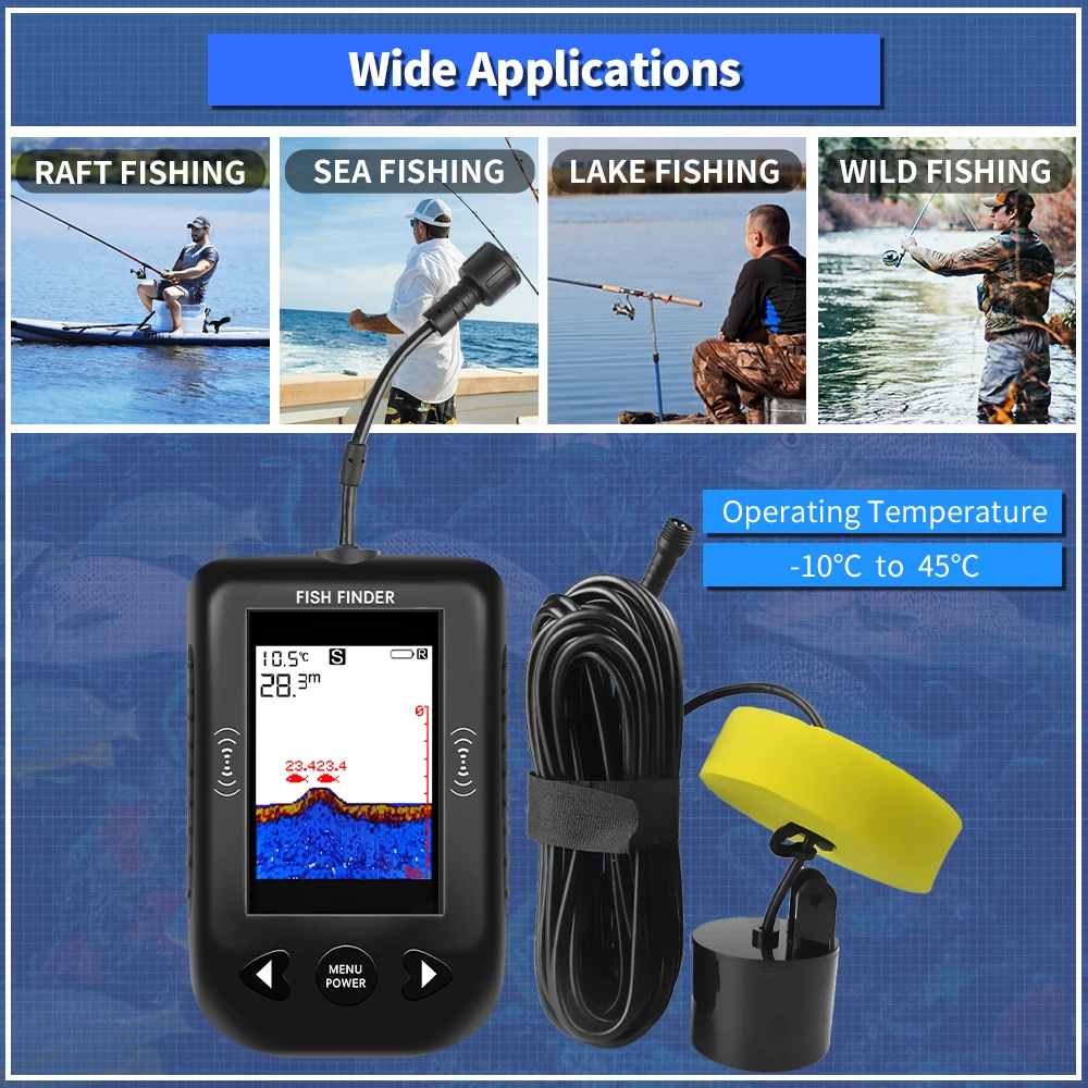 Erchang XF03 Fish Finders 45 D - Fish Finder Transducer 评论和价格