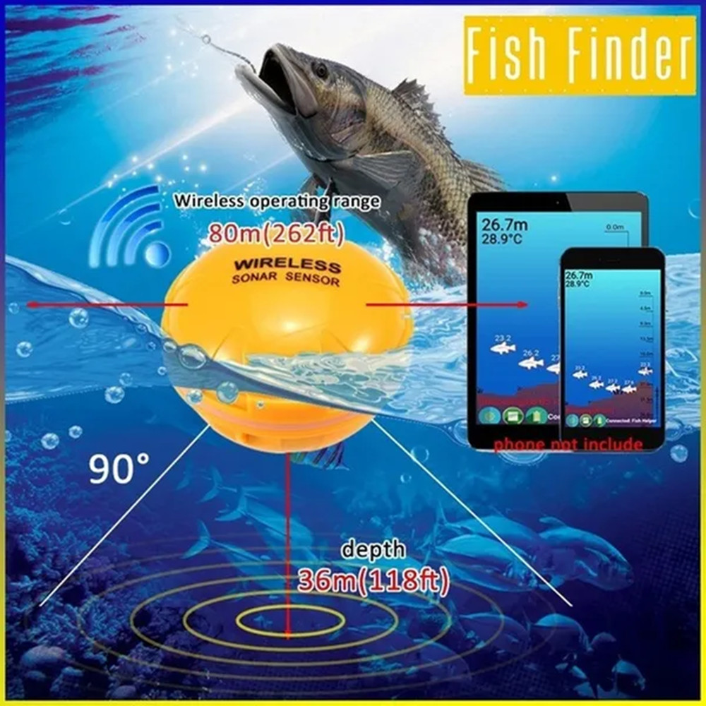 PUPOPAN 100M Brand New Smart P - Fish Finder Transducer 评论和价格