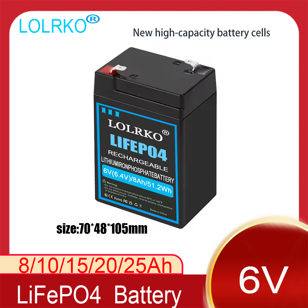 6V 8Ah 6V 20Ah/15Ah LiFePO4 Ba - Fish Finder 评论和价格