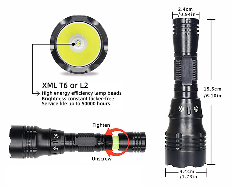 Diving Lamp Portable 10W T6 L2 - Fish Finder Charger 评论和价格